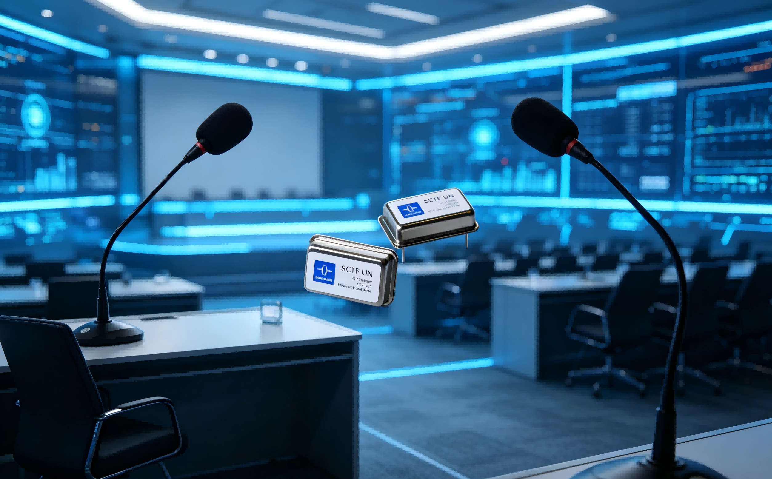 会议室话筒底噪大、不同步?飞秒晶振选型方案